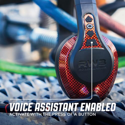 RoadWarrior RW3 Bluetooth Trucker Headset - 105dB 40mm Speaker AI ENC Mic | Noise Cancelling, 50+ Hour Battery Life, 180ft Wireless Range, ANC Audio, IP54 Rugged with Voice Control, Over-Ear Fit