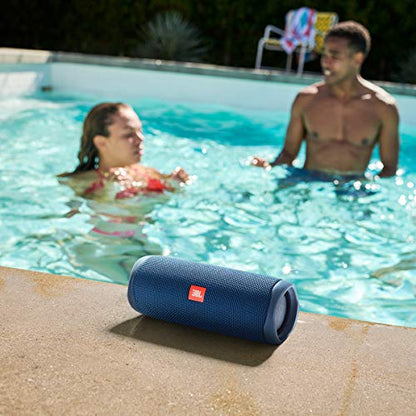JBL Flip 5 Portable Bluetooth Speaker - Ocean Blue (JBLFLIP5BLUAM) (Renewed) - color: blue