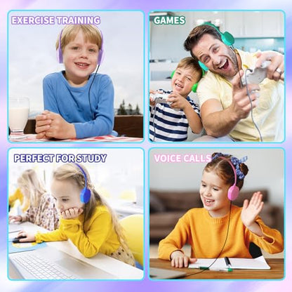 20 Pack Bulk Headphones Multi Color | Classroom School, Wholesale Durable Earphones, For Students Teens Children and Adult