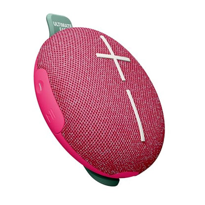 Ultimate Ears MINIROLL Waterproof Bluetooth Speaker - Calming Pink | Balanced Bass, IP67 Dustproof, 131 ft (40 m) Range - color: Pink