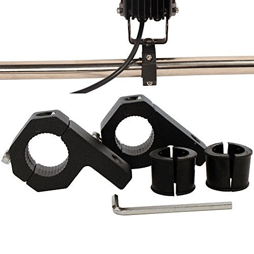 Bar Clamps 3/4 inch, Light Mount Brackets for 0.75" (19mm) Tube Clamp (Pack of 2) - size: 0.75 inch