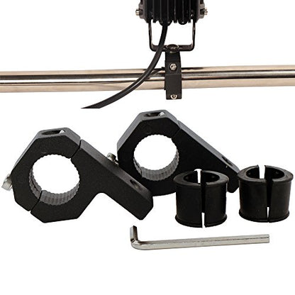 Bar Clamps 3/4 inch, Light Mount Brackets for 0.75" (19mm) Tube Clamp (Pack of 2) - size: 0.75 inch