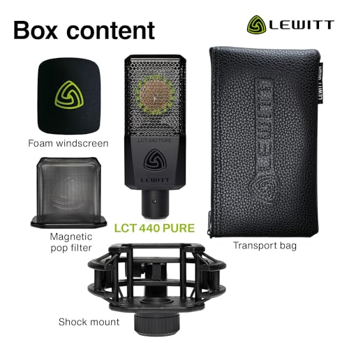 Lewitt LELCT440P LCT 440 Pure Condenser Microphone - Black