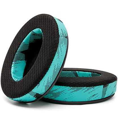 WC Freeze - Cooling Gel Earpads for ATH M50X / SteelSeries Arctis/HyperX | Made by Wicked Cushions | Fits SteelSeries Arctis, ATH M50X, Turtle Beach Stealth & More. Cooler for Longer | Speedracer Cyan - color: Speedracer Cyan