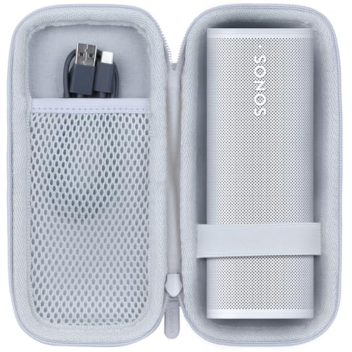Lebakort Hard Case Compatible with Sonos Roam 2 Portable Waterproof Speaker - color: Off White Case