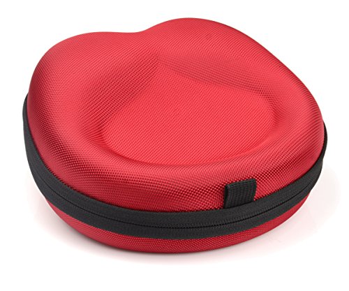 Headphone Case for Beats EP, Studio3, Jabra Move, Skullcandy Hesh3, Hesh 2, Hesh 2 Wireless, Grind, Crusher, Uproar, Raycon Everyday Wireless Bluetooth Over Ear Headphones - color: Red