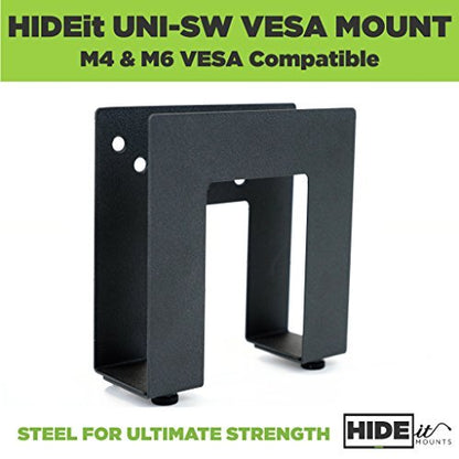 HIDEit Uni-SW | Adjustable Small + Wide Electronic + Cable Box Mount - size: USA Made Small Wide