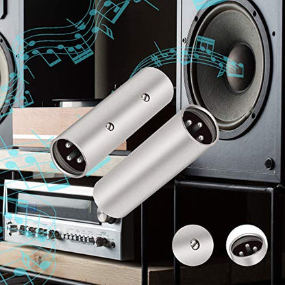 Tisino 3-Pin XLR Male to Male Adapter - 2 Pack | 3-Pin XLR Coupler Connector Gender Changer for Microphone/Mixer, XLR Female Input into Male Output - color: XLRM to XLRM