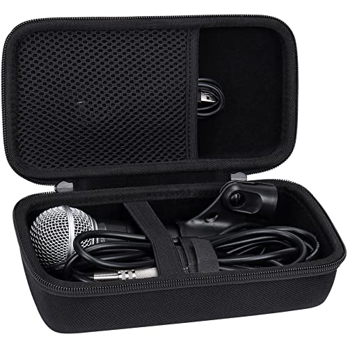 Aenllosi Hard Case for Shure SM58/PGA48/SM48S/BETA 58A/PGA58 Microphone | EVA case for SV200/SV100/KSM8 Cardioid Dynamic Vocal Microphone, Water-resistant design, Impact-resistant design, Case only - size: for SM58