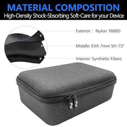 Musiin Custom Audio Interface Case Compatible with SSL2+ MKII OTG(Grey) | Fitted EVA hardshell case with soft lining, handle and dual zippers. - color: SSL2 Grey