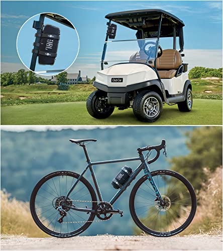 Big Portable Speaker Mount for Large Bluetooth Speakers with 12''-20'' Circumference, Waterproof Adjustable Strap Accessory Holder Fits UTV Golf Cart Bike or Boat Railing/Cross bar/Frame - size: Large