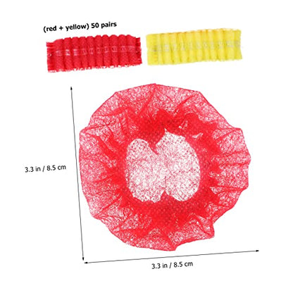 DECHOUS 50-Pack Disposable Non-Woven Microphone Covers Mic Windscreen for Karaoke and Stage Use Sanitary Protection for Handheld Microphones