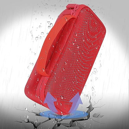 co2CREA Hard Case for BolaButty X-GO C27C Bluetooth Speaker Speaker,Red | Travel Protective Storage Bag with Mesh Pocket & Handle, Shockproof EVA Shell and Soft Lining - color: Red