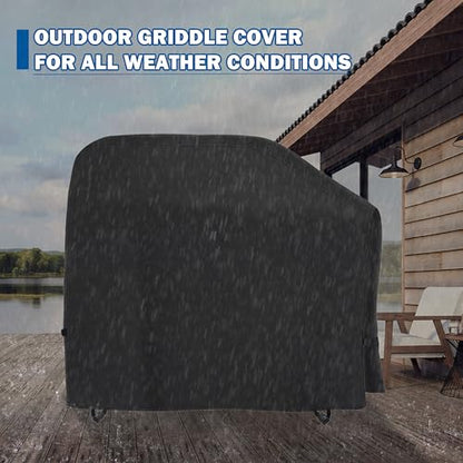 Grill Cover for Traeger Woodridge Pellet Grill TFB86MLH, Outdoor Griddle Cover for Traeger Pellet Smoker Grill, Waterproof BBQ Grill Cover for All Weather - size: 50"L x 27"D x 44"H