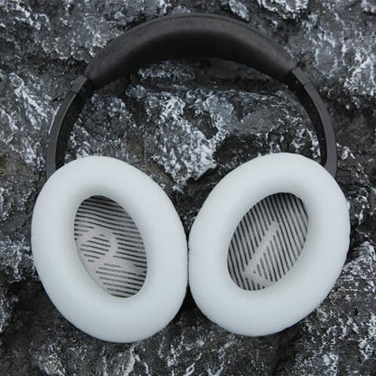 Replacement Ear Cushions for Bose QuietComfort 35 QC35 QC35ii QC45 QC25 QC15, Headphones Earpads with Protein Leather& Memory Foam (Grey) - color: QC35 Grey