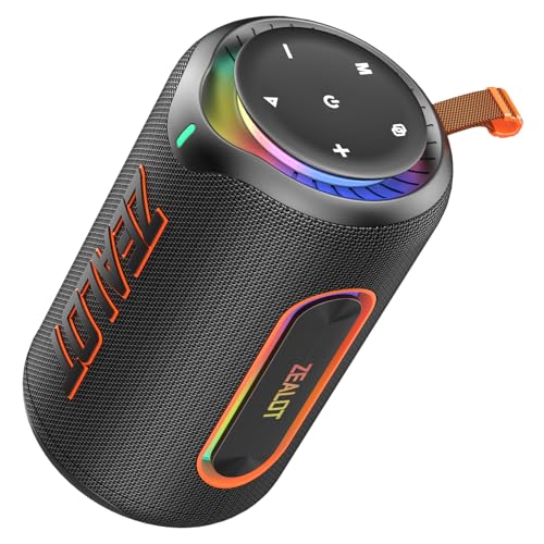 ZEALOT Portable Speaker with Powerful Bass, 80W(Peak) Outdoor Bluetooth Speaker, IPX6 Waterproof, Wireless Stereo Sound, USB/TF/AUX, 8000mAH Battery for Party, Camping, Beach