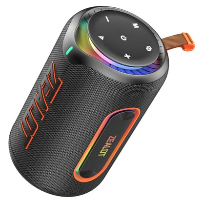ZEALOT Portable Speaker with Powerful Bass, 80W(Peak) Outdoor Bluetooth Speaker, IPX6 Waterproof, Wireless Stereo Sound, USB/TF/AUX, 8000mAH Battery for Party, Camping, Beach
