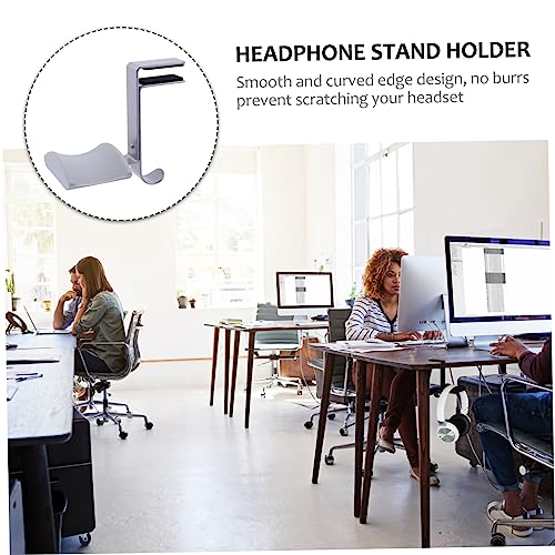 Adjustable Metal Headset Holder Desk Clip Hook Durable Headphone Hanger for Over Ear Headphones Space Saving Design Smooth Finish Sturdy Clamp Mount