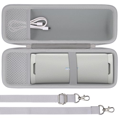 co2CREA Hard Case for Sony ULT Field 1 Bluetooth Compact Speaker, White | Portable Travel Bag Replacement with Detachable Shoulder Strap and Handle, Shockproof EVA Shell and Soft Lining - color: White Case, style: Case for Sony ULT Field 1
