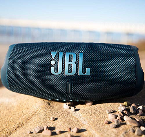 JBL Charge 5 Portable Wireless Bluetooth Speaker - Blue (Renewed) - color: Blue