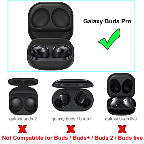 Charging Case for Galaxy Buds Pro (1st Gen, SM-R190) - Charger Case Cover Dock USB-C Cable for Samsung Galaxy Buds Pro Earbuds (700mah, Black)
