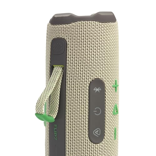 JBL Flip 7 Portable Bluetooth Speaker, Waterproof and Drop-Proof - Sand | Up To 16 Hours Playtime, IP68 Dustproof Build, Clip-On Loop, USB C Lossless Audio, Links With Other Speakers For Outdoor Use - color: Sand