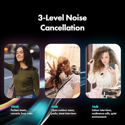 Movo NanoMic Dual Lightning Wireless Microphone for iPhone 14 and Below– Lavalier Mic for iPhone, Great for Vlogging, TikTok, Content Creation