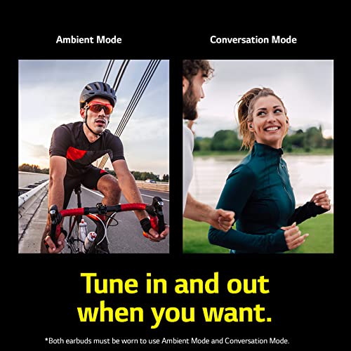 LG Tone Free Fit TF8 - IP67 Sports Wireless Earbuds with Plug & Wireless, Secure & Comfort Fit, ANC, UVnano, Multi-Point, 30 Hours Long Lasting Battery, Meridian Sound