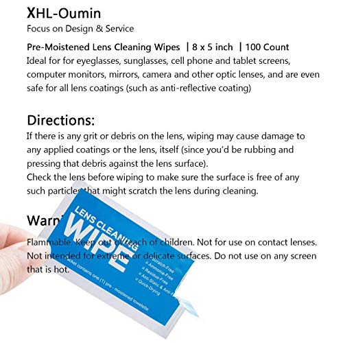Monitor Wipes - Pre-Moistened Electronic Wipes, Surface Cleaning for Computers, Cell Phones, Sunglasses, LCD Screens, Monitor - Quick Drying, Streak-Free, Ammonia-Free - Screen Wipes