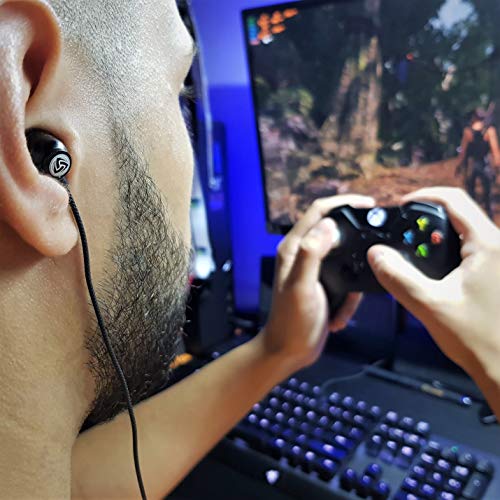 Ludos Clamor Wired Earbuds in-Ear Headphones, 5 Years Warranty, Earphones with Microphone, Noise Isolating Ear Buds for School, Kids, Women, Small Ear - color: Black, style: 3.5 mm