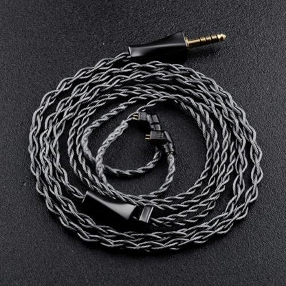 FAAEAL IEM Cable,Monocrystalline Copper Silver Plated Cable,QDC-C Pin in Ear Monitor Cords for K&Z ZS10 PRO ZSX ZSN TRN MT1 etc Recessed 2pin 4.4mm Plug 4.2ft - style: 4.4mm Plug