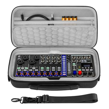 GEEKRIA Hard Shell Travel Case Compatible with Zoom LiveTrak L6max / L6max Digital Mixer, Audio Mixer Carrying Bag (Dark Gray) - style: For L6max