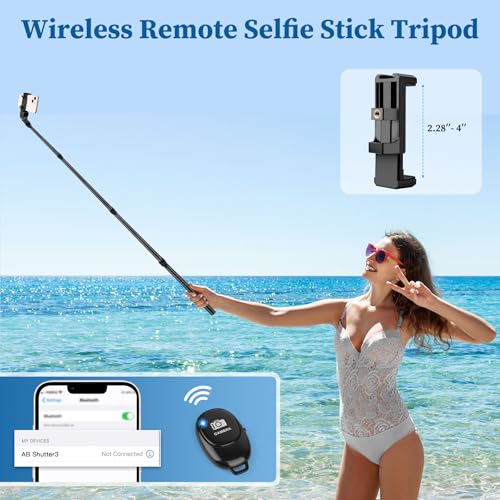 Phone Tripod Stand, 70" Selfie Stick Cell Phone Tripod with Remote | Phone Holder/Carry Bag, Aluminum Alloy Selfie Stick Tripods, Compatible with iPhone Samsung GoPro Smartphone - size: 70 Inch