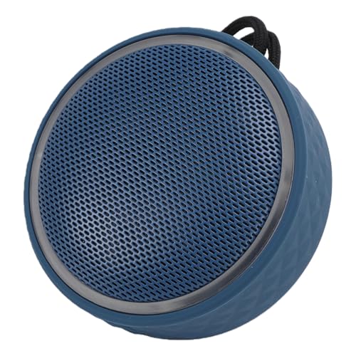 Fabater Bluetooth Speaker, IPX6 Water Proof Shower Speaker with RGB Lighting, Portable Speakers with Lanyard & Suction Cup, Wireless Loud Clear Sound for Pool, Beach & Kayaking (Blue) - color: Blue