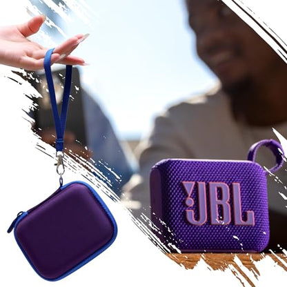 XANAD Hard Case Compatible with JBL Go 4 / GO 5 / Go 3 Ultra Speaker,Purple - color: Purple