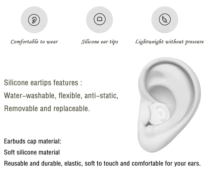 Replacement Silicone Ear Tips Earbuds Buds Set Compatible with Powerbeats Pro Beats Wireless Earphone Headphones,4 Pairs（White） - color: White