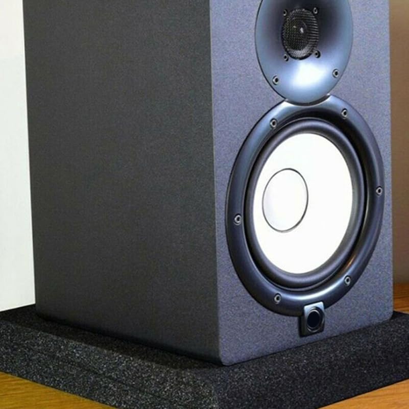 Totority Speaker Isolation Pads, Anti-Vibration Foam Cushions,2 Sets | Soundproof Shock Absorption Mat to Reduce Noise Interference, High-Density Sponge Base for Audio Equipment Protection