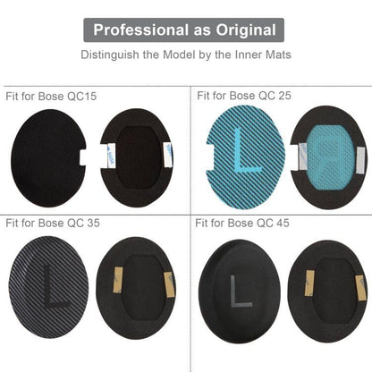 Replacement Ear Cushions for Bose QuietComfort 35 QC35 QC35ii QC45 QC25 QC15, Headphones Earpads with Protein Leather& Memory Foam (Grey) - color: QC35 Grey