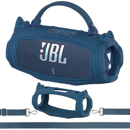 Silicone Cover Case for JBL Charge 6 Portable Bluetooth Speaker - color: Blue