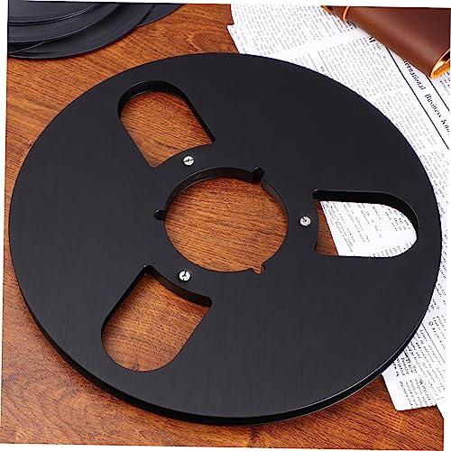 FAVOMOTO 3holes Empty Aluminum Alloy Take up Reel Design for Recording Low Noise High Output Durable Reel for Magnetic Tape