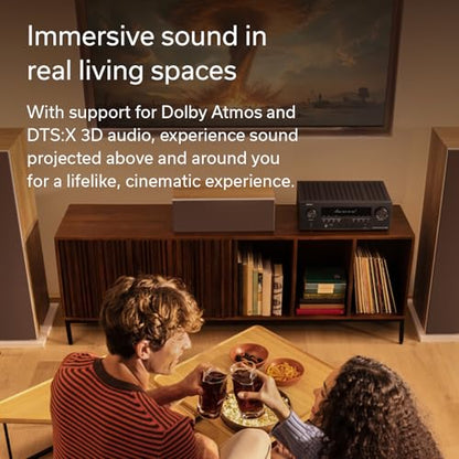Denon AVR-S980H 7.2-Channel Receiver, Bluetooth, Wi-Fi & HEOS | HEOS Multi-Room Streaming, Dolby Atmos & DTS:X, 90WPC, 8K/60Hz & 4K/120Hz Video Support, HDMI eARC, Amplifier for Home Audio - style: AVR-S980H