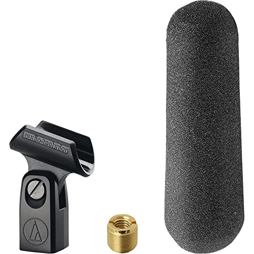 Audio-Technica AT875R Short Shotgun Microphone Bundle with Auray DUSM-1 Universal Shockmount and 20' XLR-XLR Cable