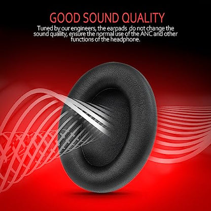 Krone Kalpasmos Sony WH-1000XM3 Ear Pads, WH1000XM3 EarPads with Softer Protein Leather, Earpads Cushions Replacement for Sony XM3 (1000xm3) Headphones, Black - color: Black