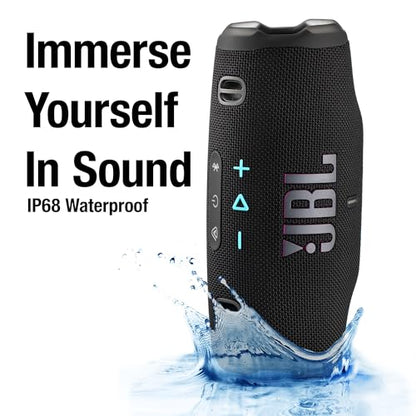 JBL Charge 6 Portable Bluetooth Speaker (Funky) | IP68 Waterproof, DustProof, and DropProof, Outdoor Wireless Audio |28Hrs Playtime + Travel Case Bundle - color: Funky