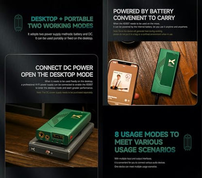 xDuoo XD05 T Portable DAC & Tube Balanced Headphone Amplifier - 1500mW AMP ES9039Q2M MQA DAC DSD512 32Bit/768kHz Bluetooth5.1/USB/Coaxial/Optical/AUX Input