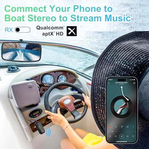 Bluetooth Transmitter Receiver, 2-in-1 V5.3 Wireless Adapter for Airplane, TV, PC, Gym, Switch. Supports up to 2 AirPods/Headphones. Audio Receiver for Car/Home Stereo,with AptX Low Latency & HD - color: Black