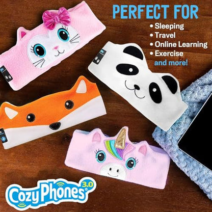 CozyPhones Toddler Headphones Wireless, Kids Bluetooth Earphones, Safe Volume - Wired School Headphones for Kids with 3.5 MM Jack and Travel Bag - Toddler Airplane Accessories for Boys & Girls - Fox - color: FOX WIRELESS