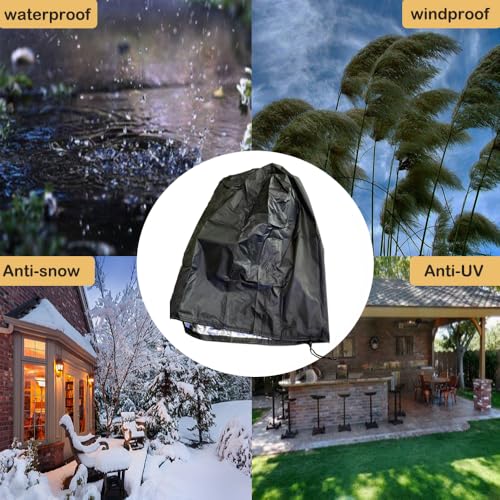 15 Inch Outdoor Powered Speaker Dust Cover - Heavy Duty, Waterproof, Sun Resistant - Fits Wall Mounted Speakers - Full Protection (15x13x22 Inch, Black) - size: 15x13x22 Inch
