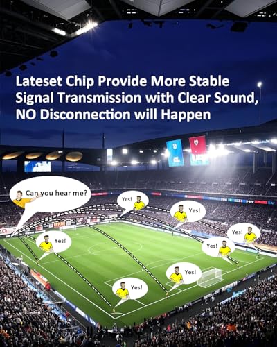 S8 Pro Intercom Headset Referee Pitch Communication System 2~8 Person Talk Same time for Football Baseball UTV (1S8 Pro(Model 1 Overhook Earphone)) - color: 1S8 Pro(Model 1 Earphone)