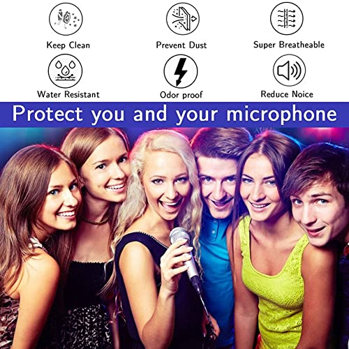 600Pcs Disposable Microphone Cover Mic Covers Mic Windscreen Protective for Handheld Microphone
